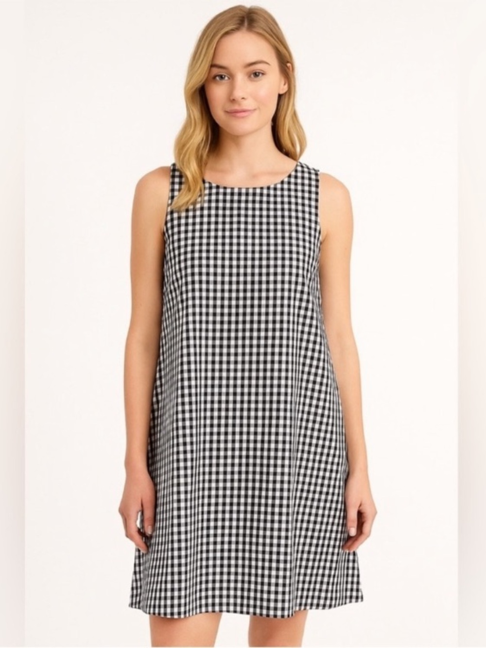 Vineyard Vines Black & White Sleeveless Gingham Dress - Size 0